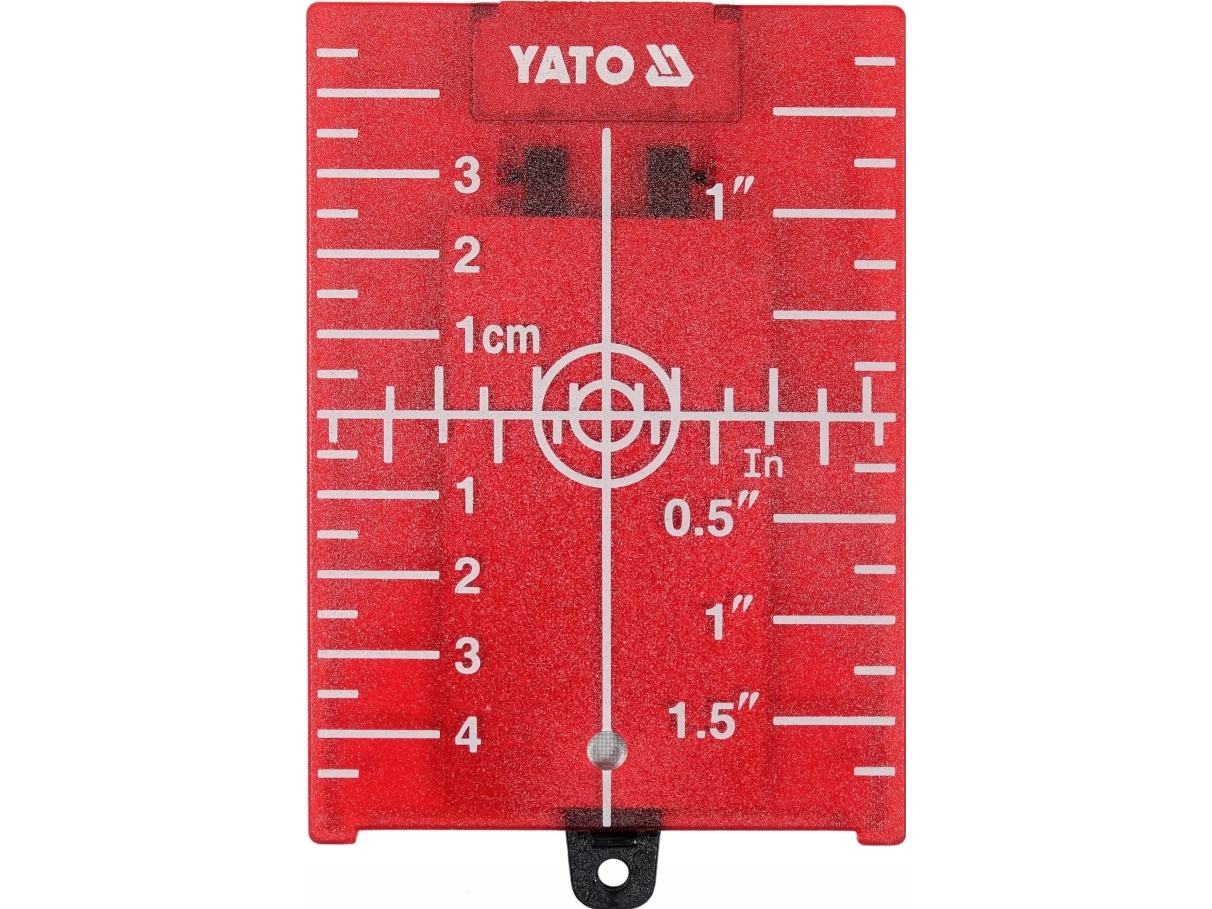 YT.POSITIONERINGSPLADE TIL LASER RØD.