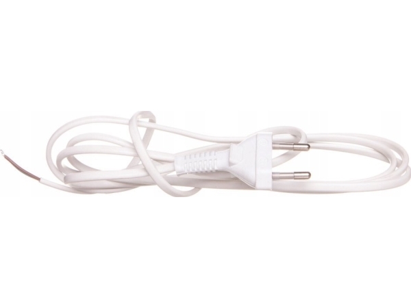 Zamel anslutningskabel Zamel PRW10000265 1,9 m 2x0,5 vit | Ledningar och kablar | GameStuff