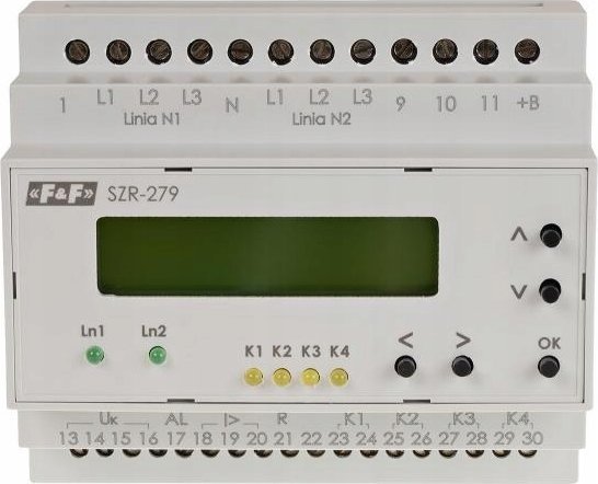 F&F Steuerung Für Umschaltung Netzreserve 3- Und 4-Leiter 24-230V Ac Dreiphasig Szr-279