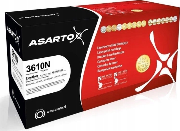 Asarto Toner Für Brother 3610N | Tn3610 | 18000 Seiten | Schwarz