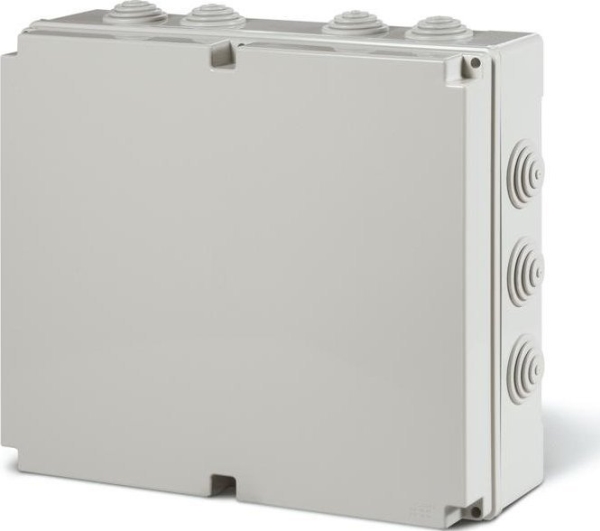 Scame Aufputz-Abzweigdose Dicht Ip55 460X380x130mm Mit Kabeleinführungen Scabox 685.011 Grau