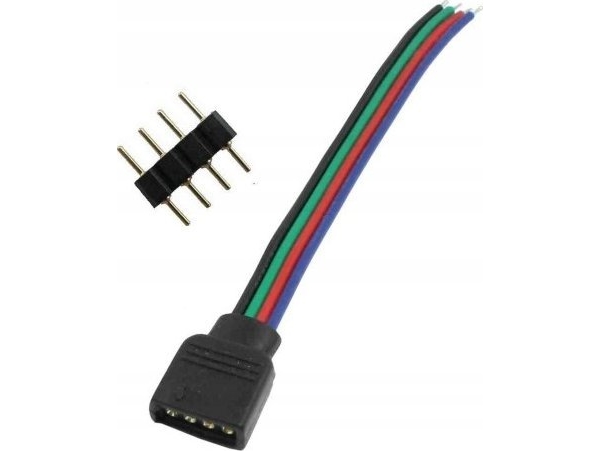 Prescot Rgb-Stik 4-Pin Til Controller Sort - Stikk-Rgb-4Pin-Cz