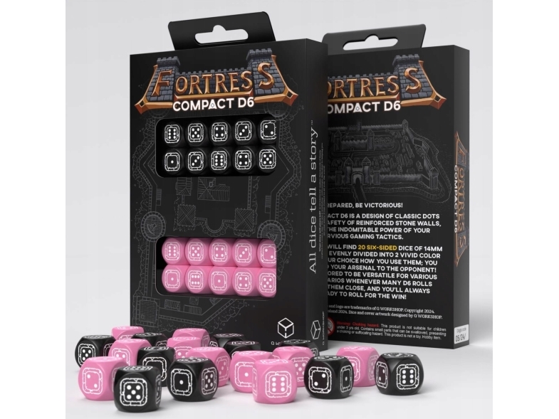 Q-Workshop Kodzi kompakt D6: Forteca – sort og pink