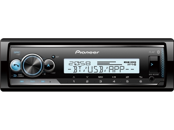 Pioneer MVH-MS510BT, Svart, 1 DIN, AAC, FLAC, MP3, WAV, WMA, LCD, 1,5 linjer | Bilvård & Biltillbehör - Bilens Interiörutrustning - HiFi för bilar - Hifi Tillbehör | GameStuff