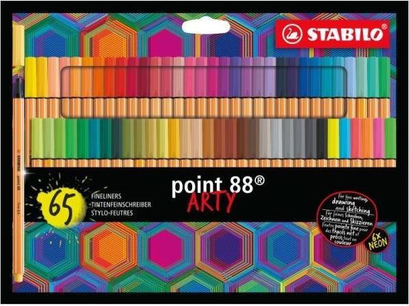 Stabilo Point 88 Arty Supersæt - Med 65 Stk. Ass. Farver