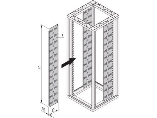 Schroff Cable Tray 2000H 150D (2X) - Rack-Zubehör (23117021)
