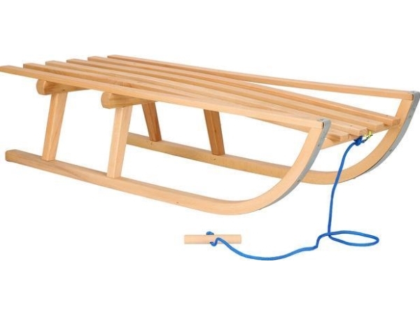 Springos Träkälke 90 cm lackerad, klassisk för barn UNIVERSAL | Utomhusleksaker - Slädar och bobar - Slädar & bob | GameStuff