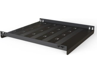 Schroff Shelf Stat.19" 700D Ral7021 (21130304)