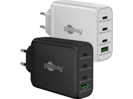 100 W Usb-C Pd Gan Multiport-Schnellladegerät Weiß