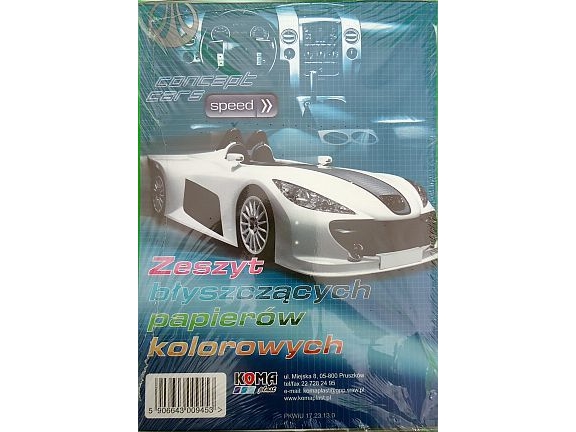 KOMA-PLAST Notesbog af farvet papir A5 hvid