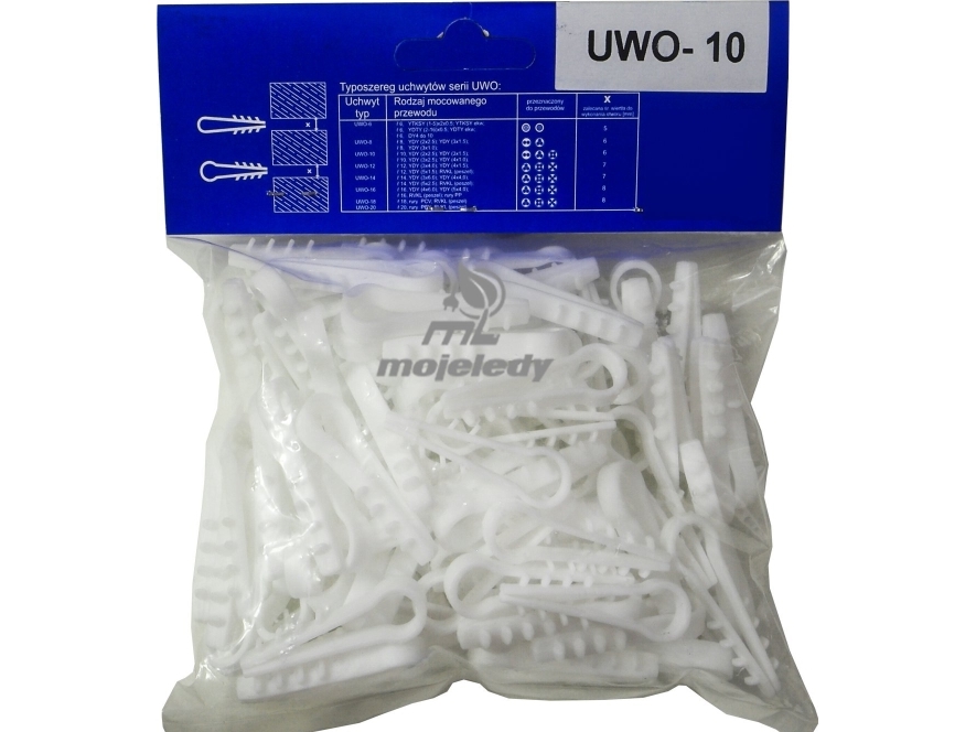 Bagbøjle/fastholder til wkrety UWO-10 fi10 - 1 rør 100 stk