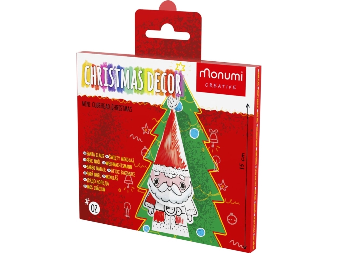 Yokomisiada "Swiety Mikolaj" 3D Coloring Book Figure + Christmas Tree Bauble