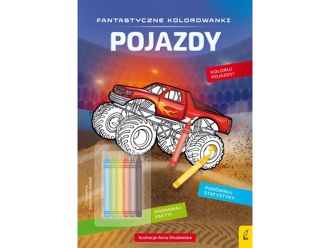 Foksal Fantastiset värityskuvat Ajoneuvot 81363