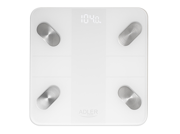 Elektronische Personenwaage Adler Ad 8186 Weiß (Ad 8186W)