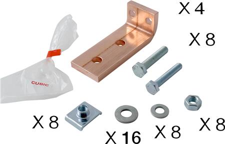 CUBIC Anslutningsklackar, 1200A, set | EL Artiklar - Elcentral - Diverse utrustning för svarta tavlor | GameStuff