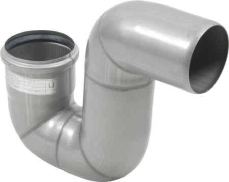 75 mm x 87° P-vattenlås syrafast AISI316L/EN1.4404 Blücher | VVS Artiklar - Dränering - Rostfri dränering | GameStuff