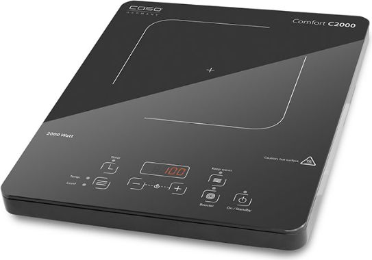 Caso Comfort C2000, Svart, Bänkdiskmaskin, Induktionshäll med zon, Glass-keramisk, 1 zone(s), 1 zone(s) | Vitvaror - Spishäll - Fristående hällar | GameStuff