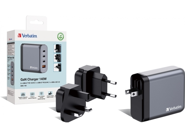 Verbatim Gnc-140, Drinnen, Ac, 20 V, Schwarz, Grau