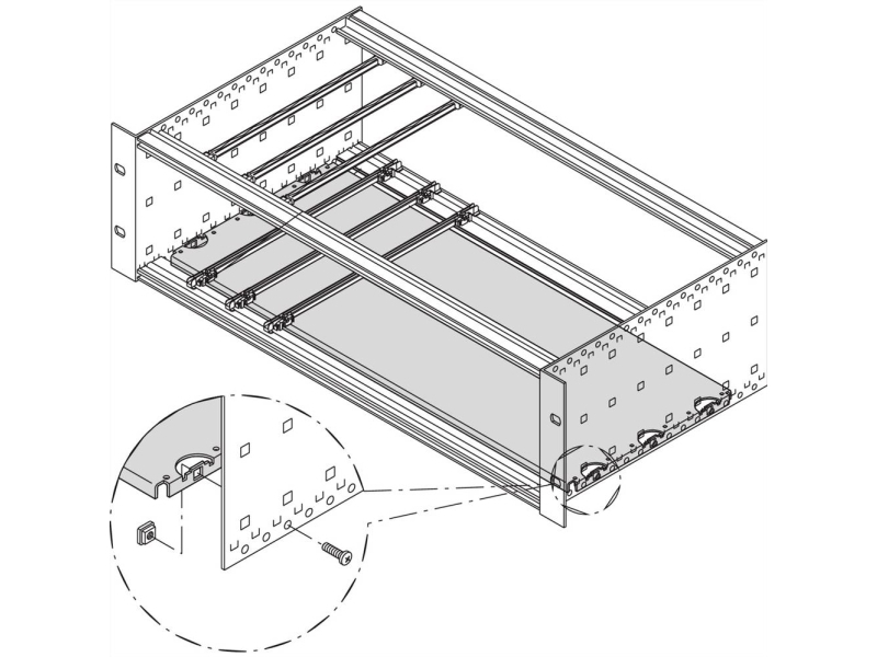 Schroff Schroff Monteringsplade Til 19" Rack Og Modulholder, 63 Hk, Pladelængde 160 Mm