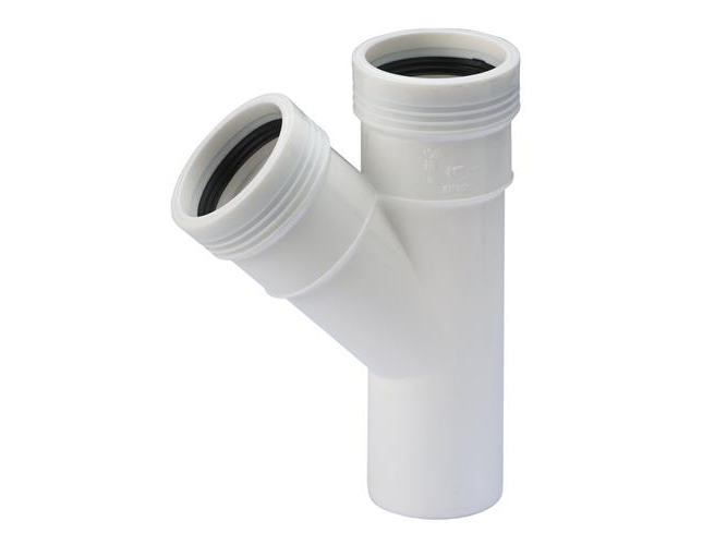 Wavin PP grenrör 45 grader Ø 32-32 mm vit | VVS Artiklar - Dränering - Vita dräneringsrör | GameStuff