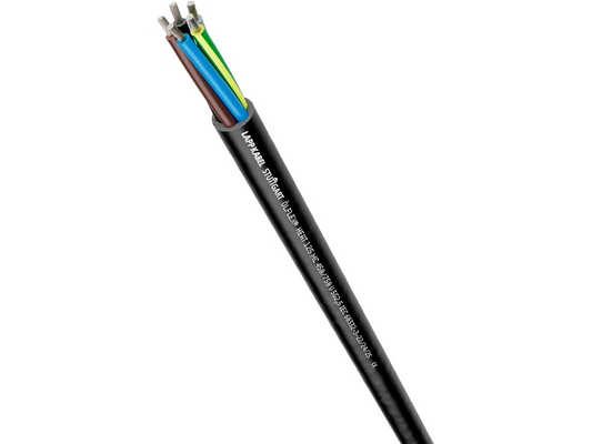 Lapp Ölflex Heat 125 Mc 300/500 V, 100 M, Sort, 43 Kg/Km, 96 Kg/Km, 4000 V, 1,5 Mm²