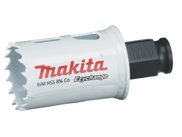 Makita E-03735, Enkelt, Boremaskine, Stål, Aluminium, Plast, Træ, Rustfrit stål, Hvid, Bimetal, 4,4 cm