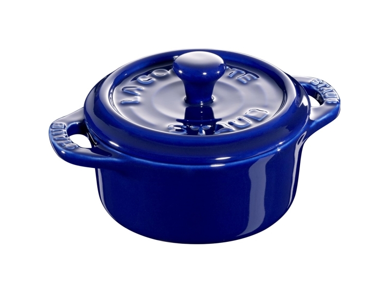 Staub Mini Cocotte rund 200 ml blå
