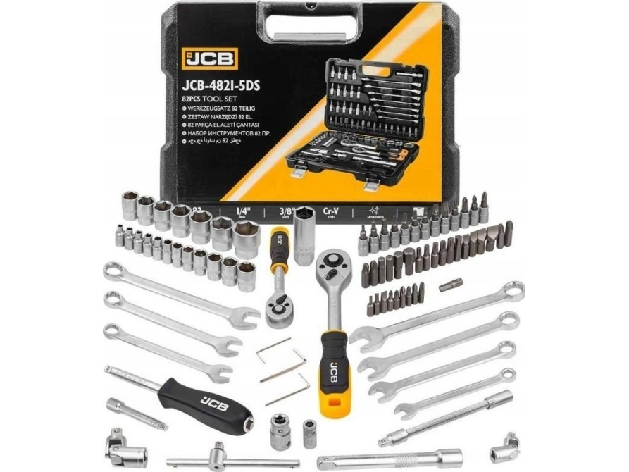 Jcb Steckschlüsselsatz 82-Tlg. 3/8" 1/4"