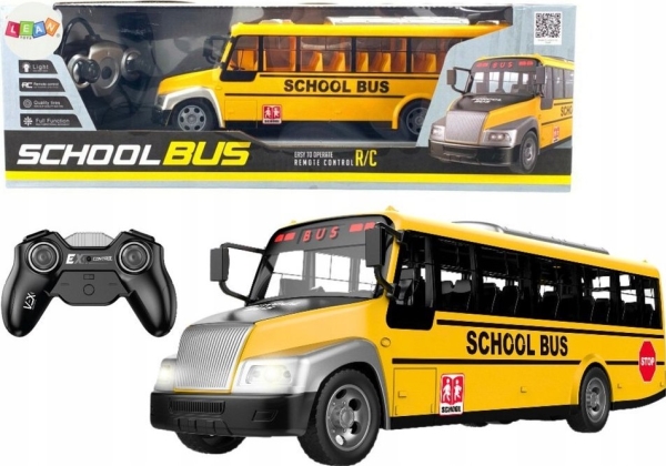 LeanToys Skolbuss Fjärrstyrd RC-lampa Gul | Hobby - Modellbygge - Plast Byggmodeller - flyg | GameStuff
