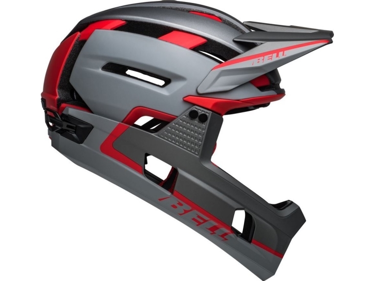 Bell full face-hjelm Super Air R str. M (55-59 cm) Matte Grey Red