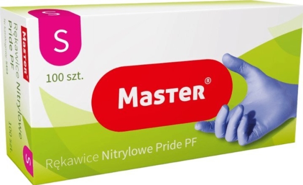 Master Master Blå Nitrilhandskar S 100 St