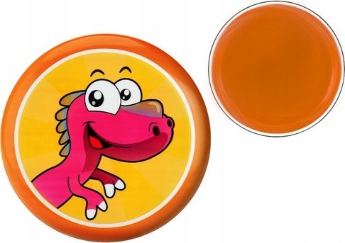 LeanToys Dinosaurus flyvende frisbee orange 20 cm