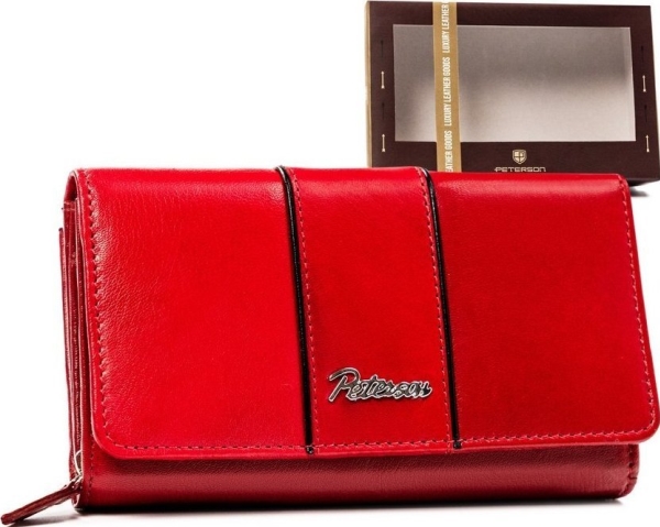 Peterson Suuri Lumarko nahkainen lukkolompakko naisille!