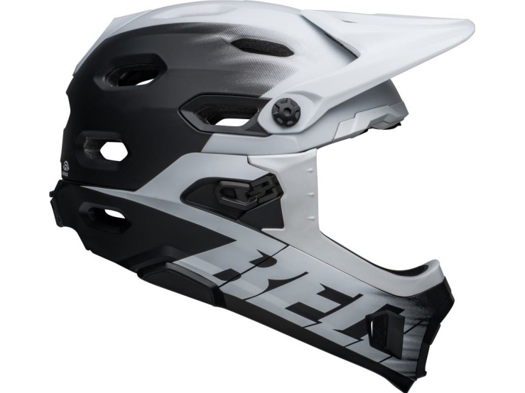 Bell fuld-face cykelhjelm Super DH str. M (55-59 cm) Matte Black White