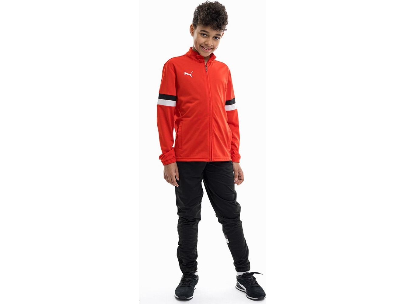 Puma Team Rise Red-Black Tracksuit For Kids 658655 01