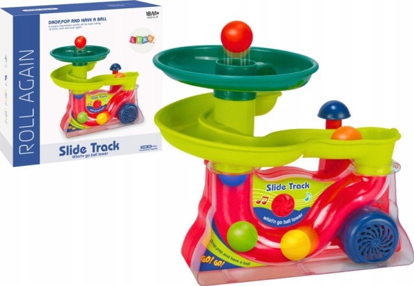 Leantoys Springbrunnen Rutsche Für Bälle Klingt Bunt