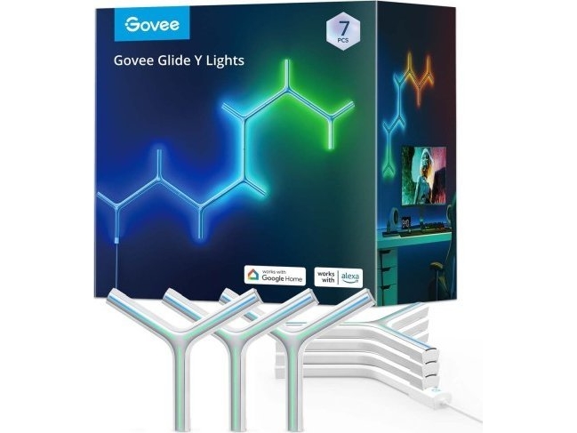 Govee Govee H6065 Y Shape Light Panel 7-pack | Oświetlenie LED | RGBIC, 2.4GHz Wi-Fi, Bluetooth
