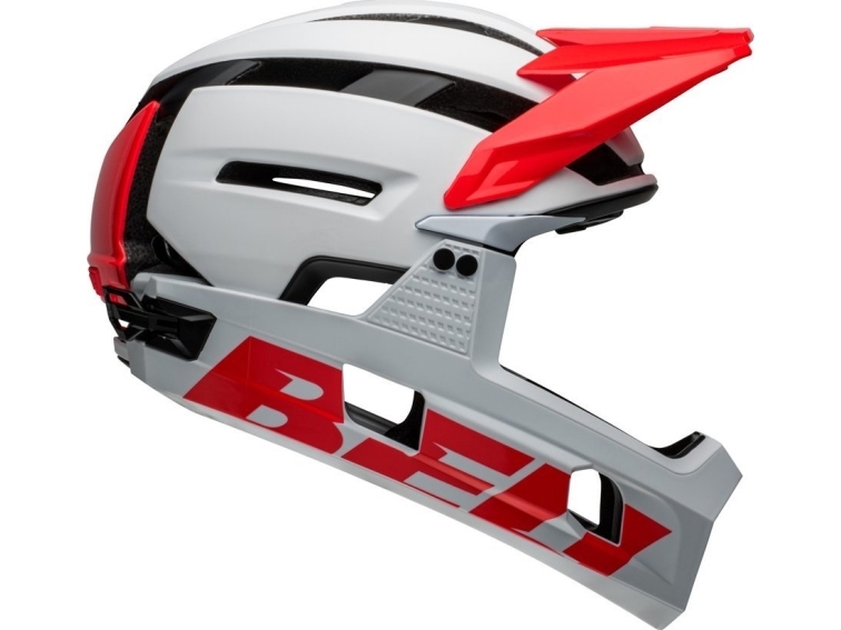Bell Kask full face BELL SUPER AIR R Rozmiar: S (55-56 cm), vælg farve: Matte Gloss White Infrared
