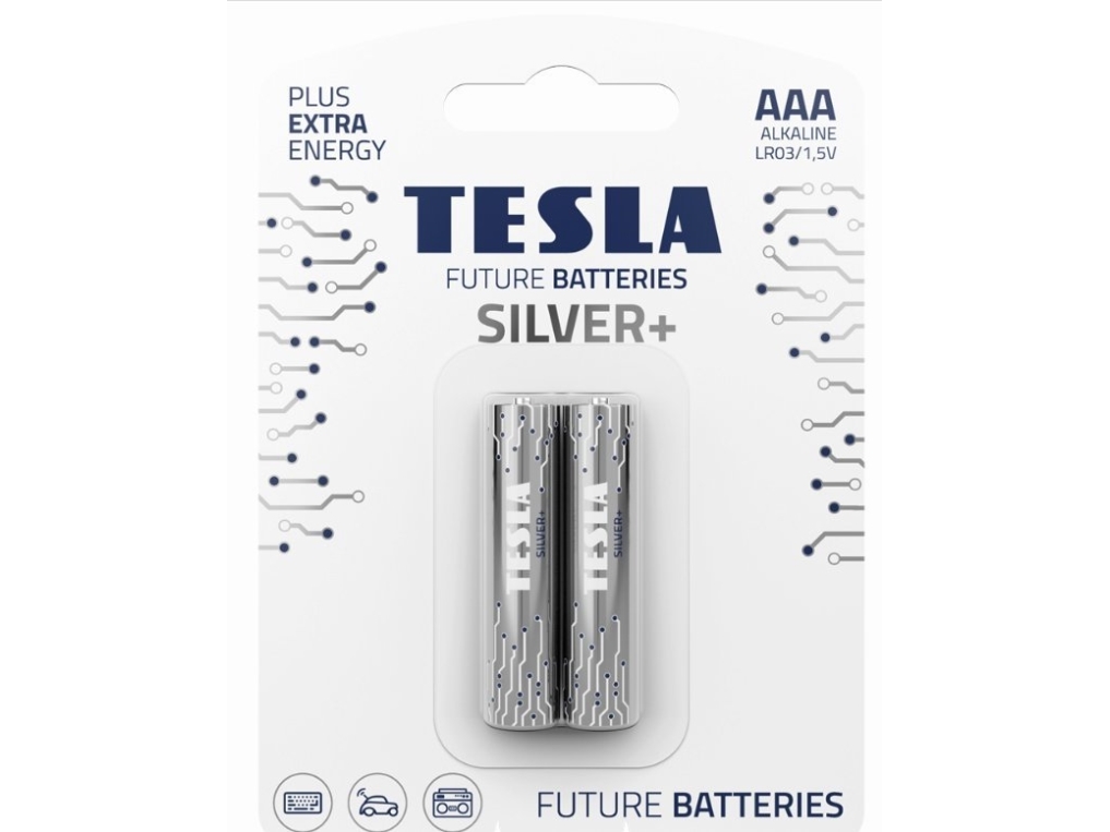 Tesla Tesla Alkalibatterie R3 (Aaa) Silber+ [2X120] 2 Stk