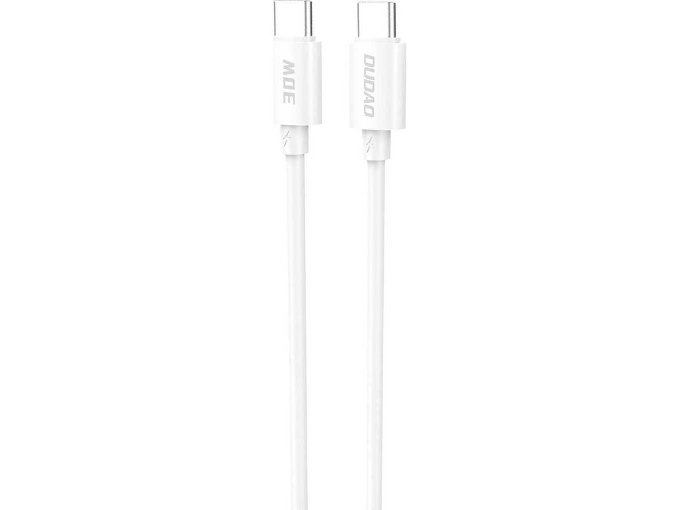 Dudao USB-C - USB-C 1,2 m USB-kabel Vit (6976625331765) | N - A | GameStuff