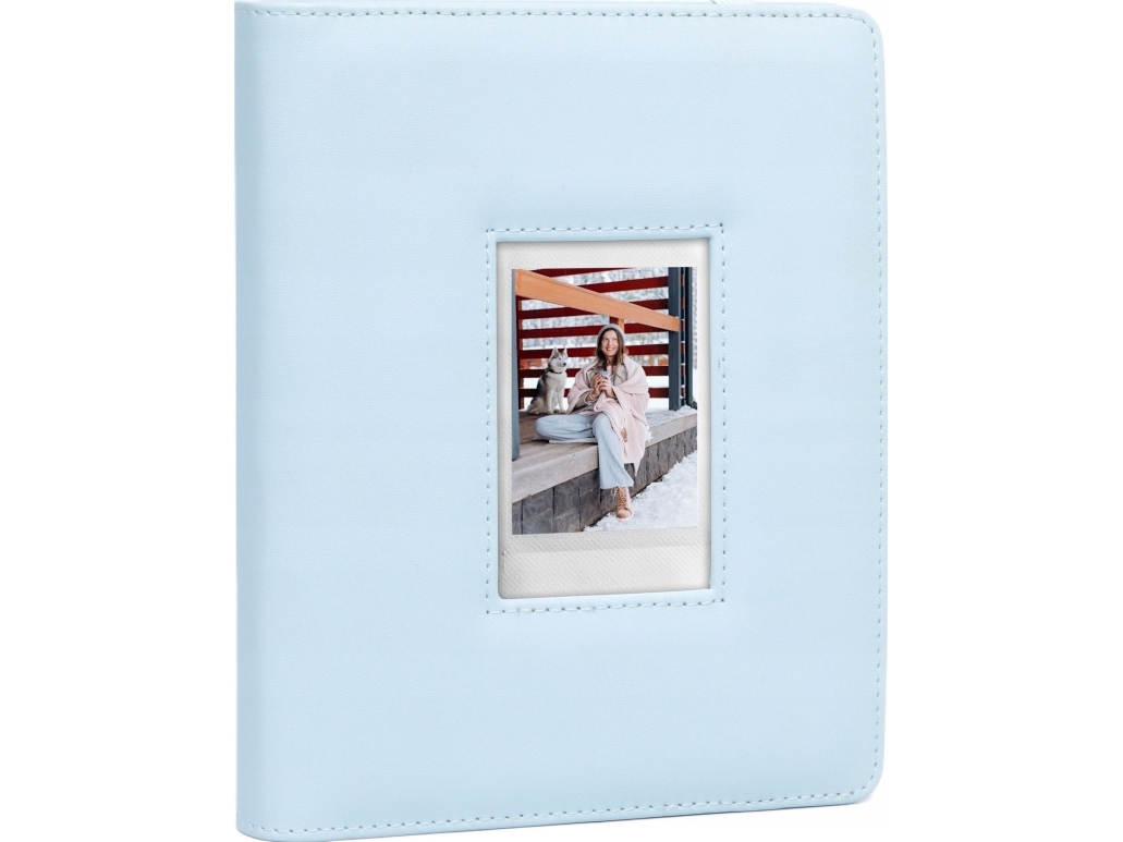 Loveinstant Fotoalbum 288Stück Für Fuji Instax Canon Xiaomi Polaroid Hp Kodak Zink / Fenster Auf Dem Cover / Blau