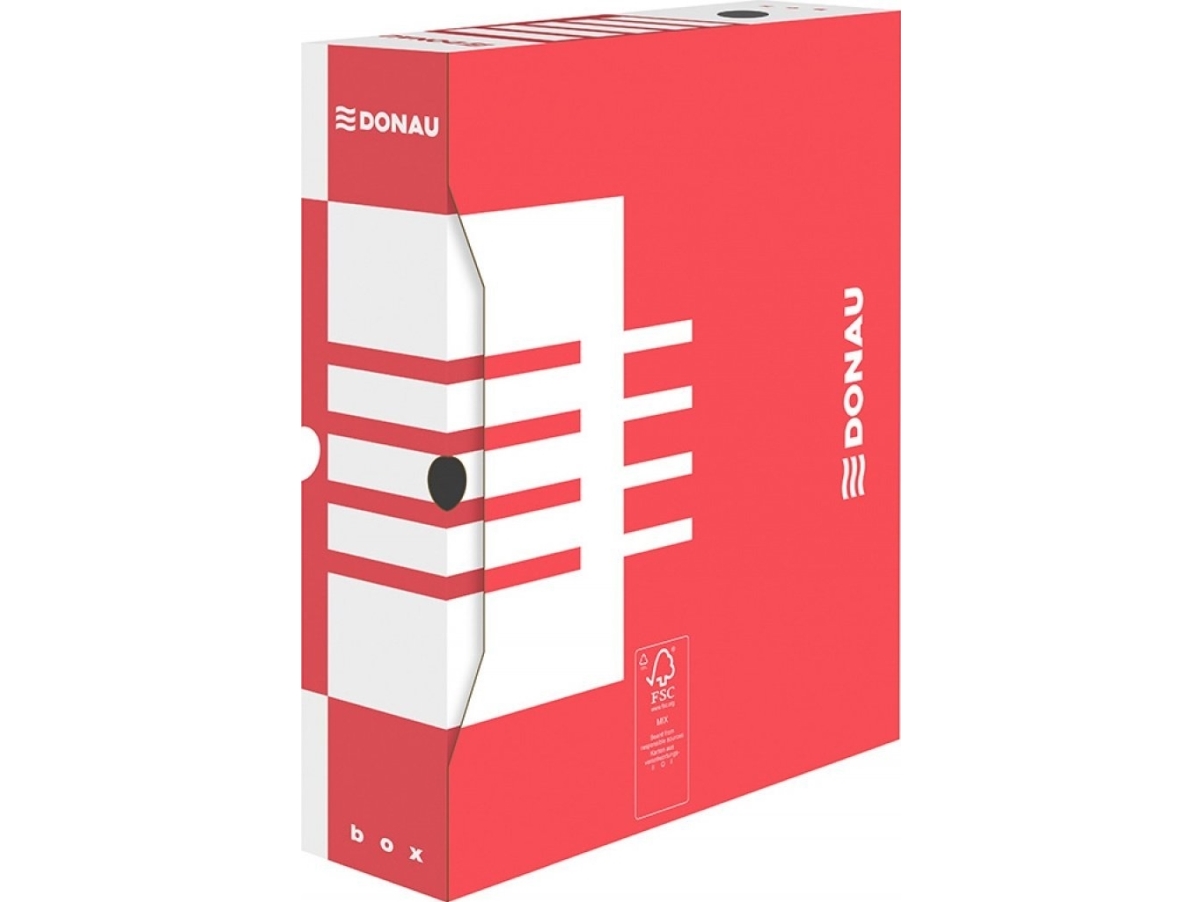 Donau Pudlo til arkivering Donau A4/80 mm røde -