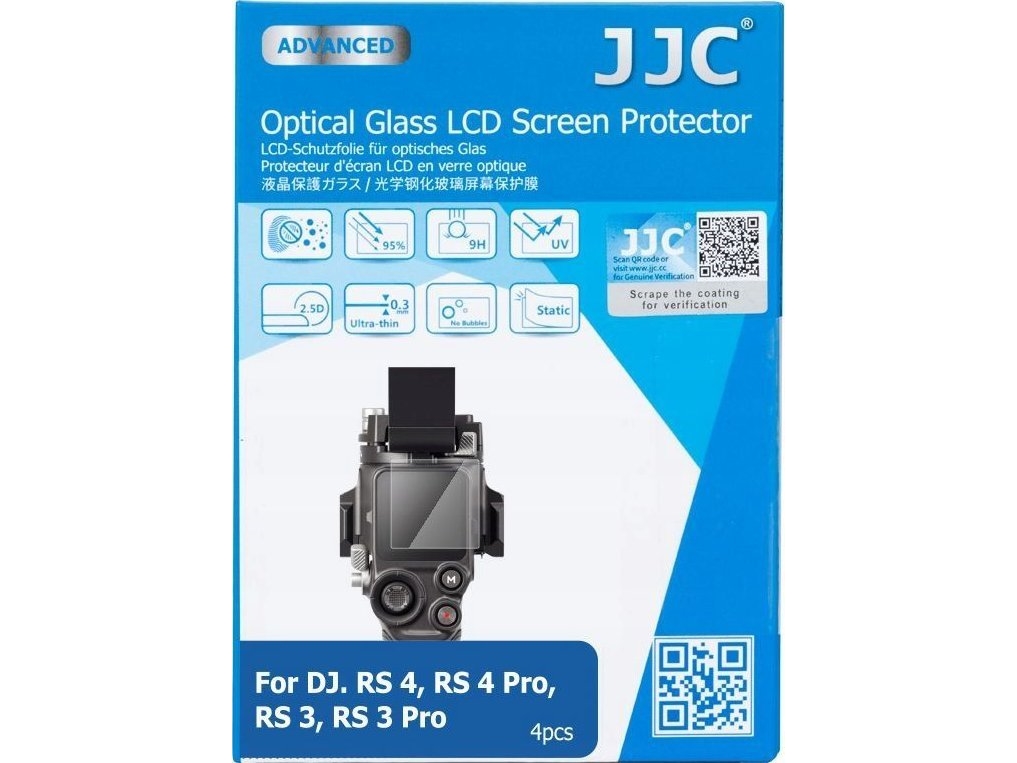Jjc 4X Glaslinsenabdeckung Für Lcd-Bildschirm Für Dji Gimbal Rs3 Rs4 Rs 3 4 Pro / Gsp-Djrs3pk4