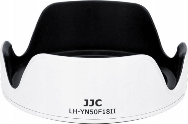JJC Tulppaani objektiivisuoja Yongnuo YN 50mm 50mm f/1.8 II objektiiville / LH-YN50F18II Valkoinen