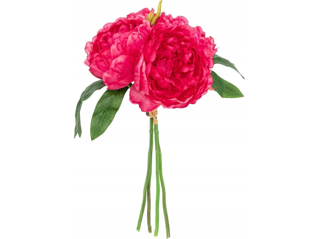 Atmosphera Kunstige lyserøde pæoner BELY, 4 blomster