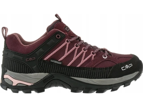 Trekkingstøvler til kvinder CMP CMP Rigel Low WP 3Q13246-H910 Maroon 36