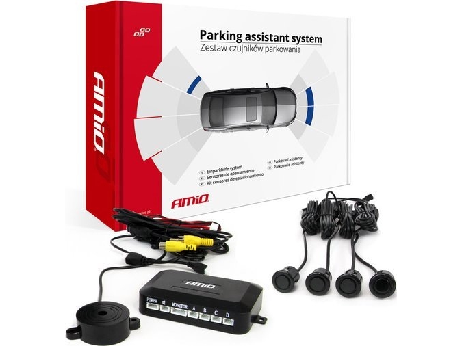 AMiO parkeringssensorer under kamera och lcd-display guld 18mm amio-02992 | Bilvård & Biltillbehör - Bilens Interiörutrustning - Dashcam / Bilkamera | GameStuff