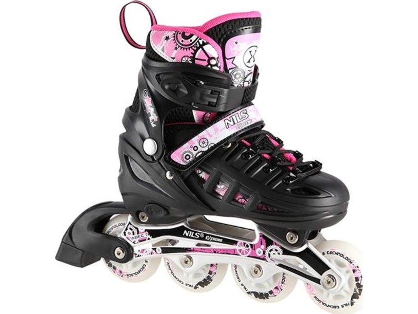 Nils Extreme NH10905 justerbara rullskridskor för fritidsbruk sort r. 31-34 | Utomhusleksaker - Gå / Löpande fordon - Inlines | GameStuff