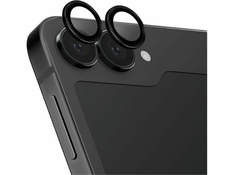 Uniq Uniq Optix Aluminium Kamera Objektivschutz Sam Z Flip6 F741 Mitternacht Schwarz Kamera Objektiv Glas Mit Applikator