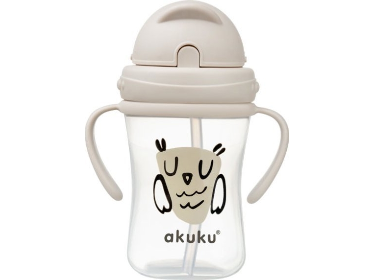 Akuku A0204 BIDON Z CHOWANĄ SŁOMKĄ SOWA | N - A | GameStuff